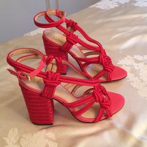 Cabi red sandals